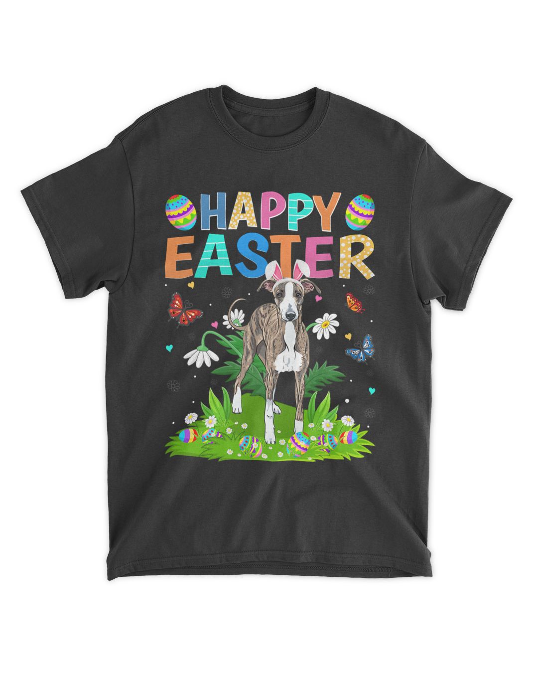 Happy Easter Funny Italian Greyhound Dog Easter Sunday T-Shirt | SenPrints