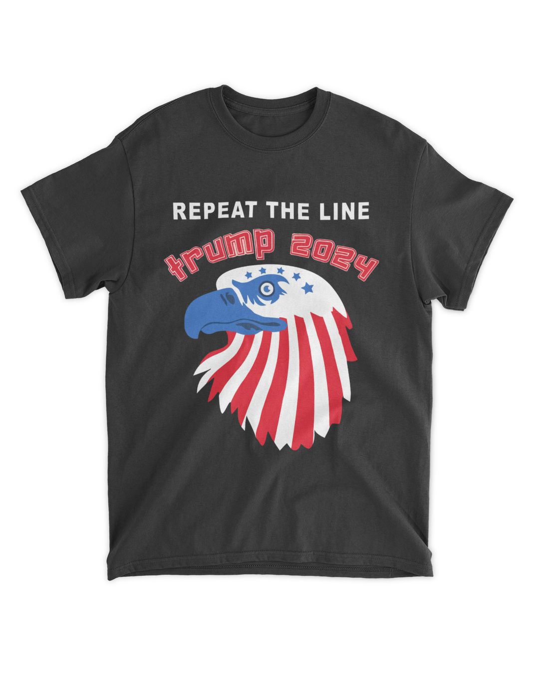 repeat the line trump 2024 eagle shirt SenPrints
