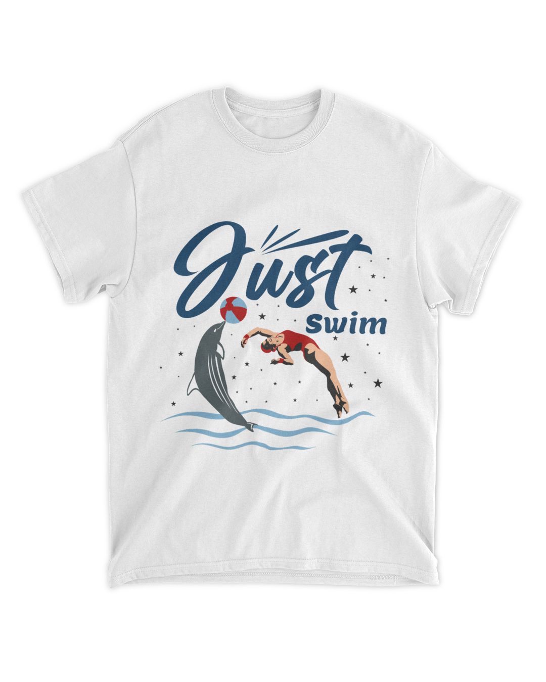 Just Swim, Swimming T-Shirt, Swim Tank Top, Swimmer Shirt | SenPrints