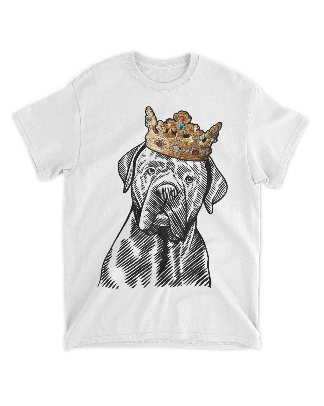 Cane Corso Dog Wearing Crown TShirt