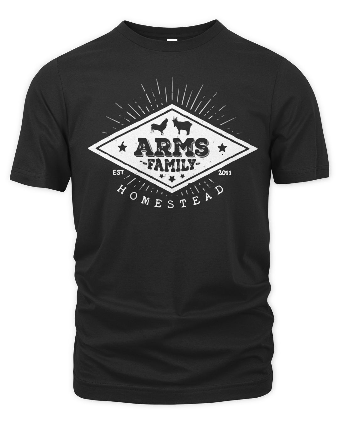 Official Arms Family Homestead Est 2011 T-shirt