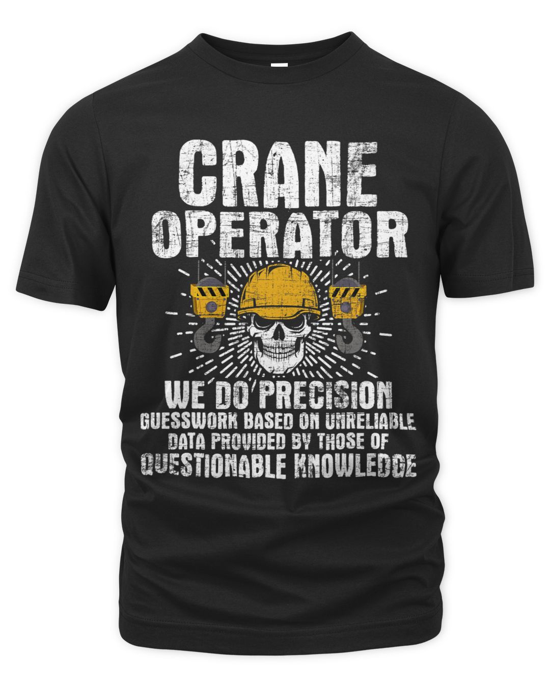 Crane Operator Skull USA Flag Crane Driver Construction | SenPrints