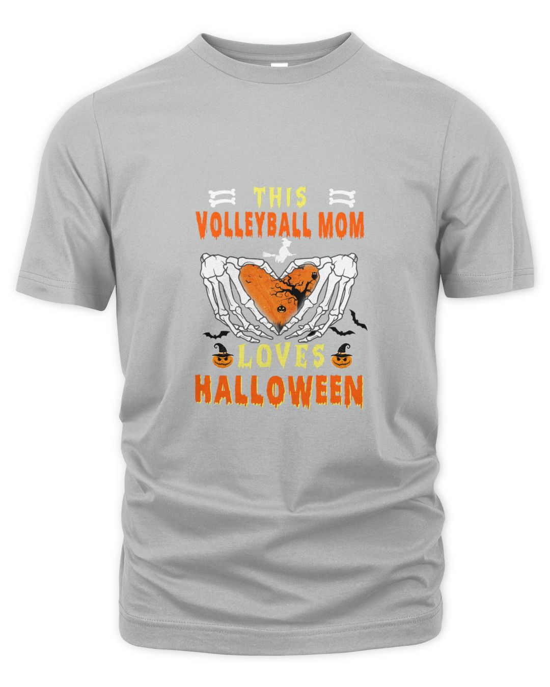 Halloween Unisex Premium TShirt This VOLLEYBALL MOM Loves Halloween
