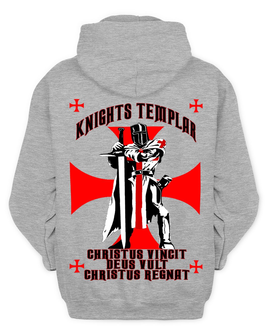 Knights Templar Hoodie - Knights Templar Christus Vincit Deus Vult ...
