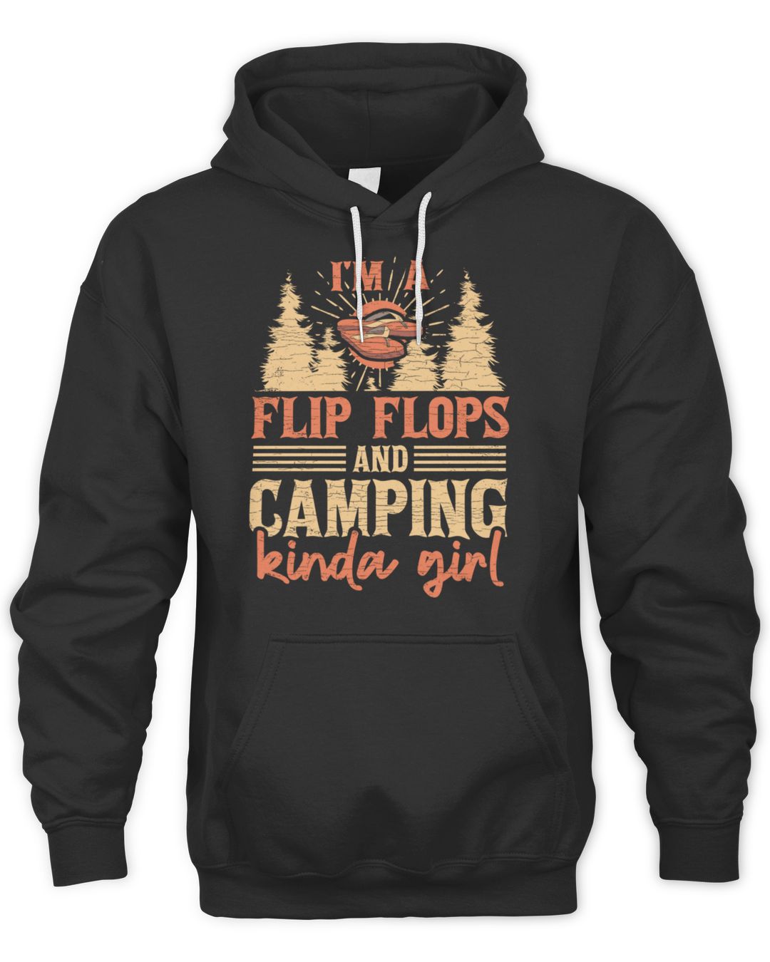 Camping Girl Camp Themed TShirt SenPrints