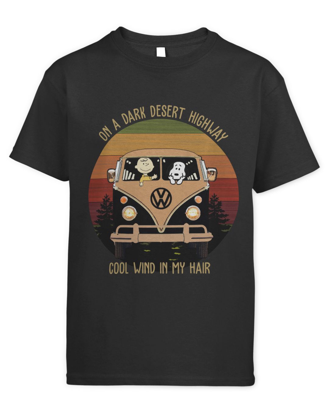 On A Dark Desert Highway Cool Wind In My Hair Dog Lovers