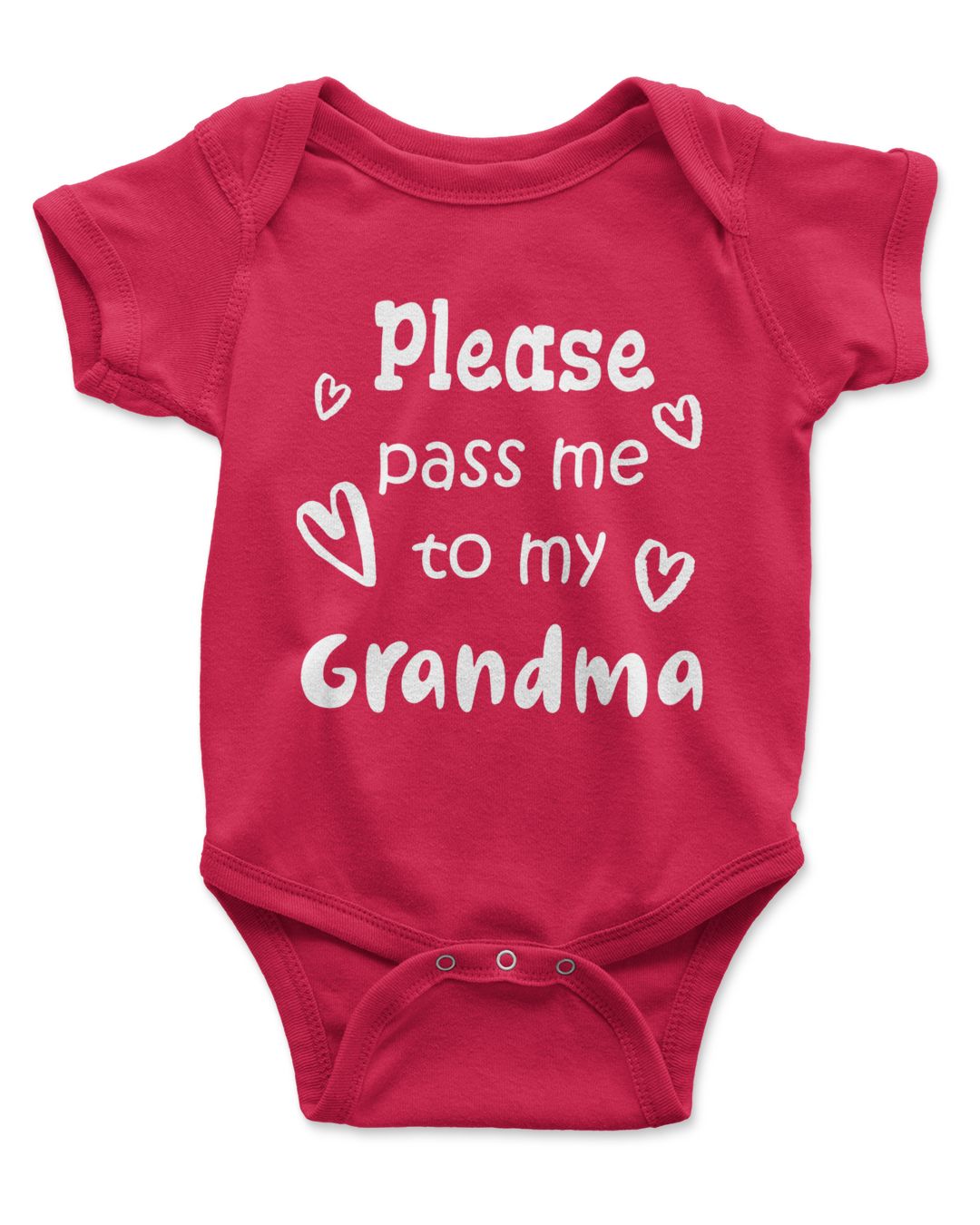 Personalized Nickname Pass Me To Grandma Cute Grandma Baby Bodysuit ...