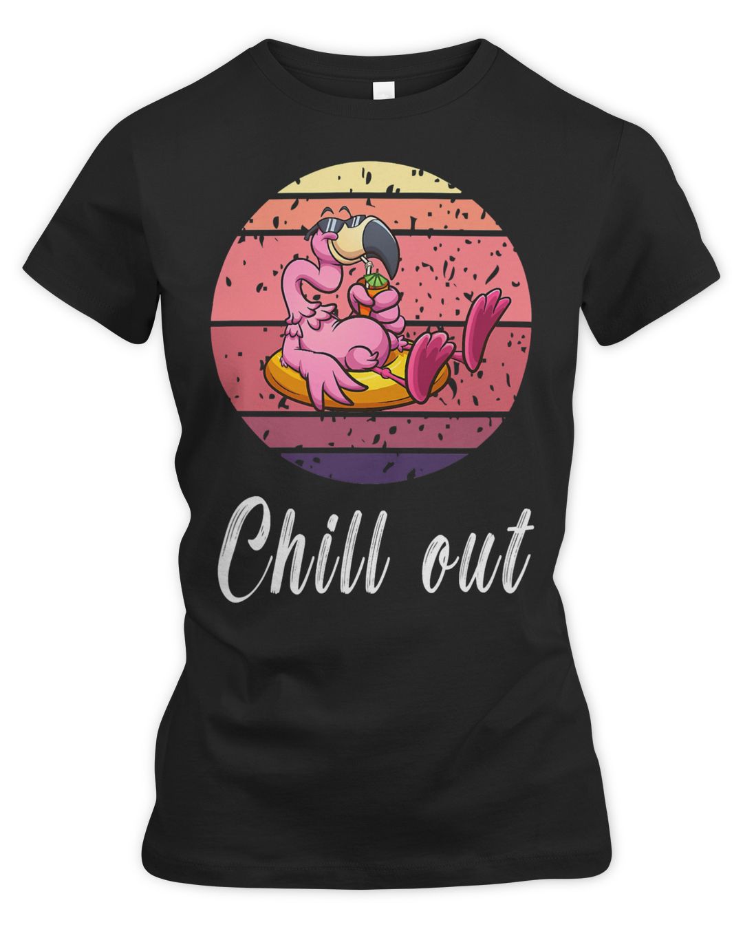 Flamingo Bird Tropical Funny flamingo chillout retro pink flamingo 63 Tropical