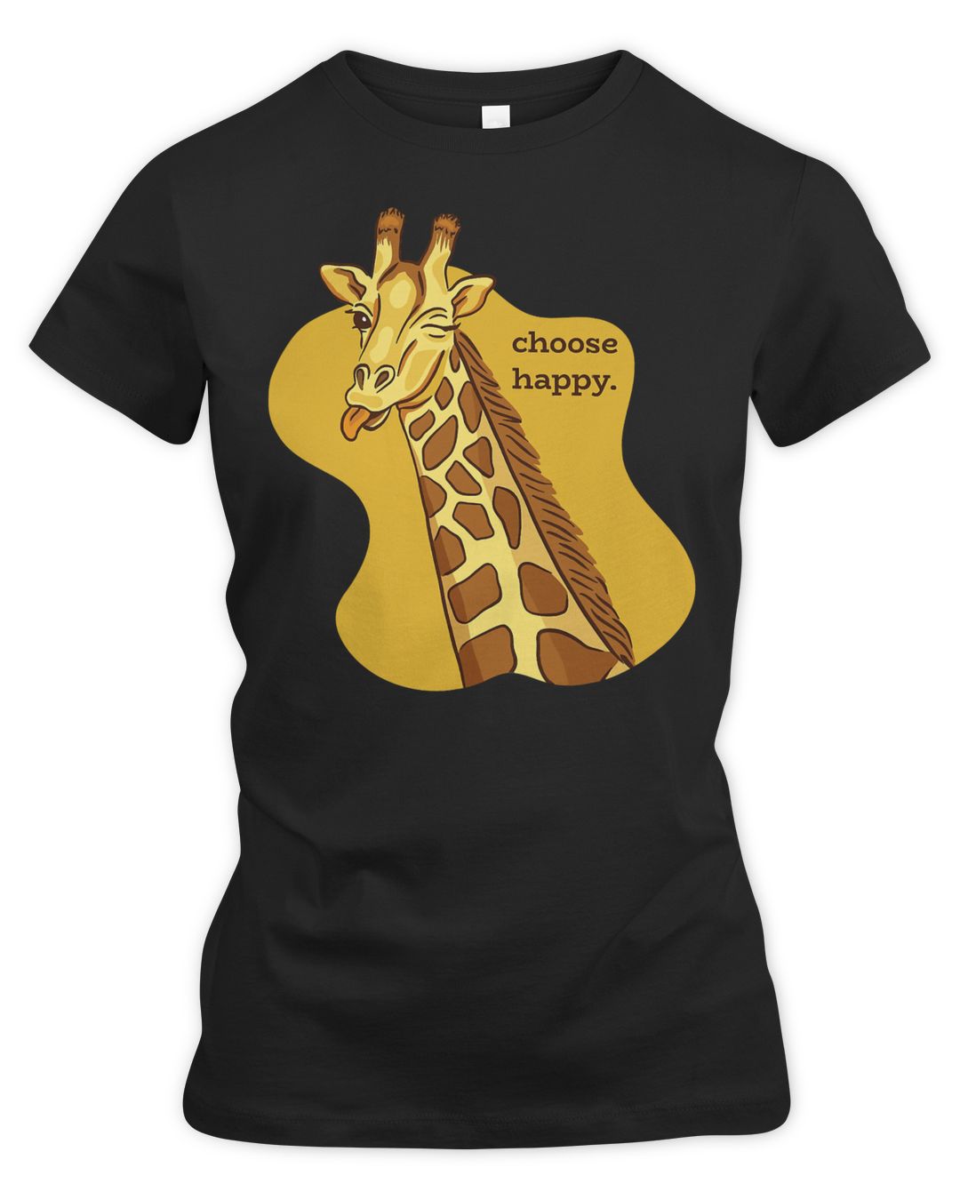 Giraffe Giraffes Choose Happy Cute Winking Giraffe African Safari Theme