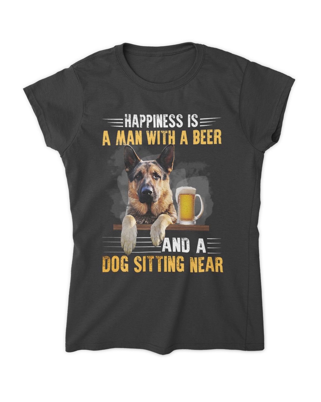 German Shepherd Beer Happiness Is SenPrints