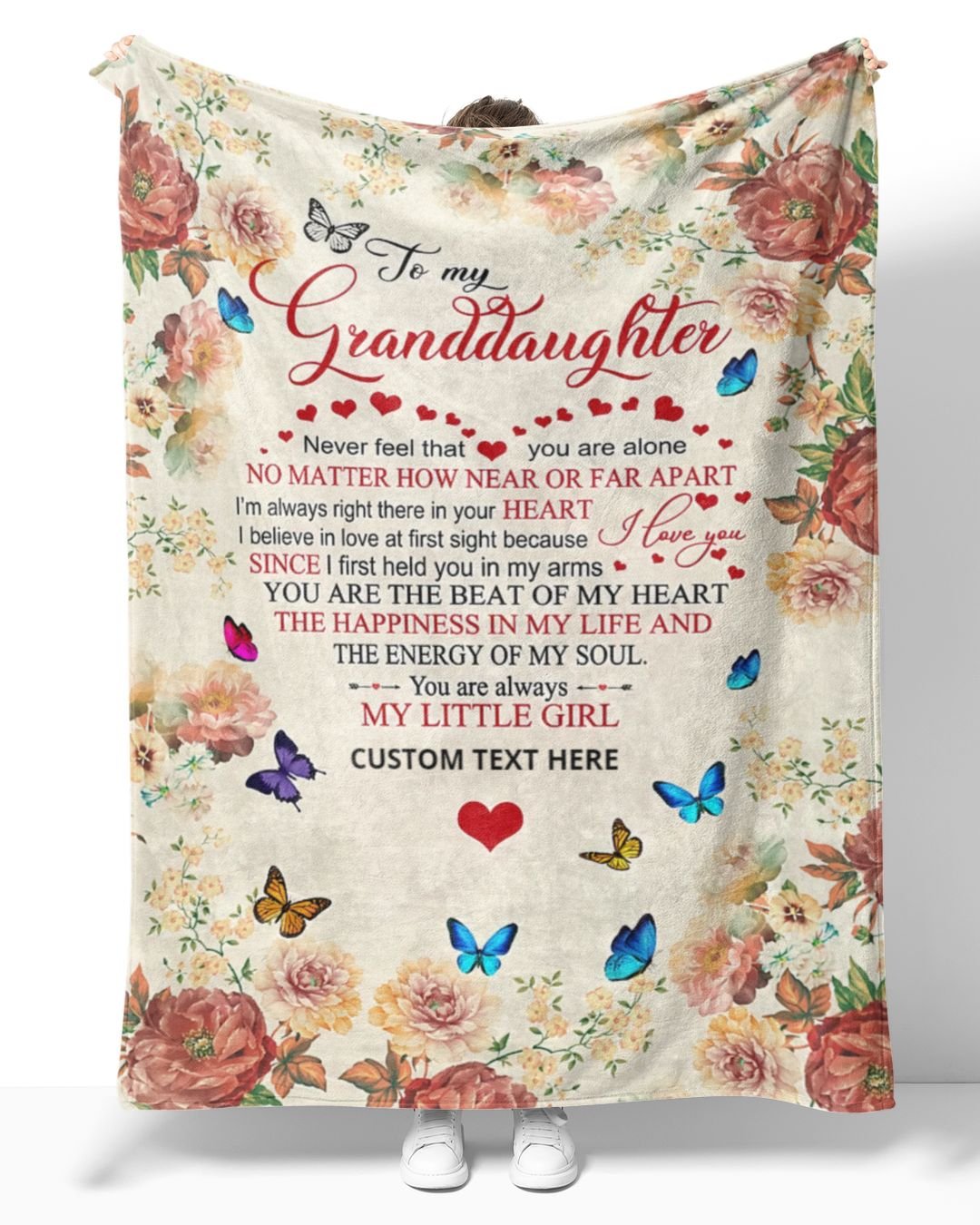 Personalized Custom To My Granddaughter Never Feel That You Are Alone ...