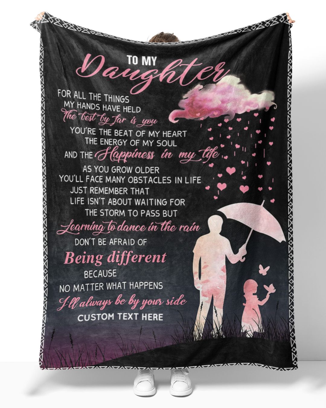 Personalized Custom To My Daughter From Dad All The Things Sherpa