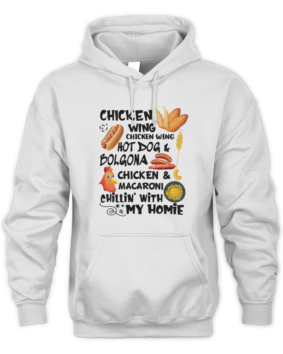 Chicken Cooked Chicken Wing Chicken Wing Hot Dog Bologna Macaroni 368