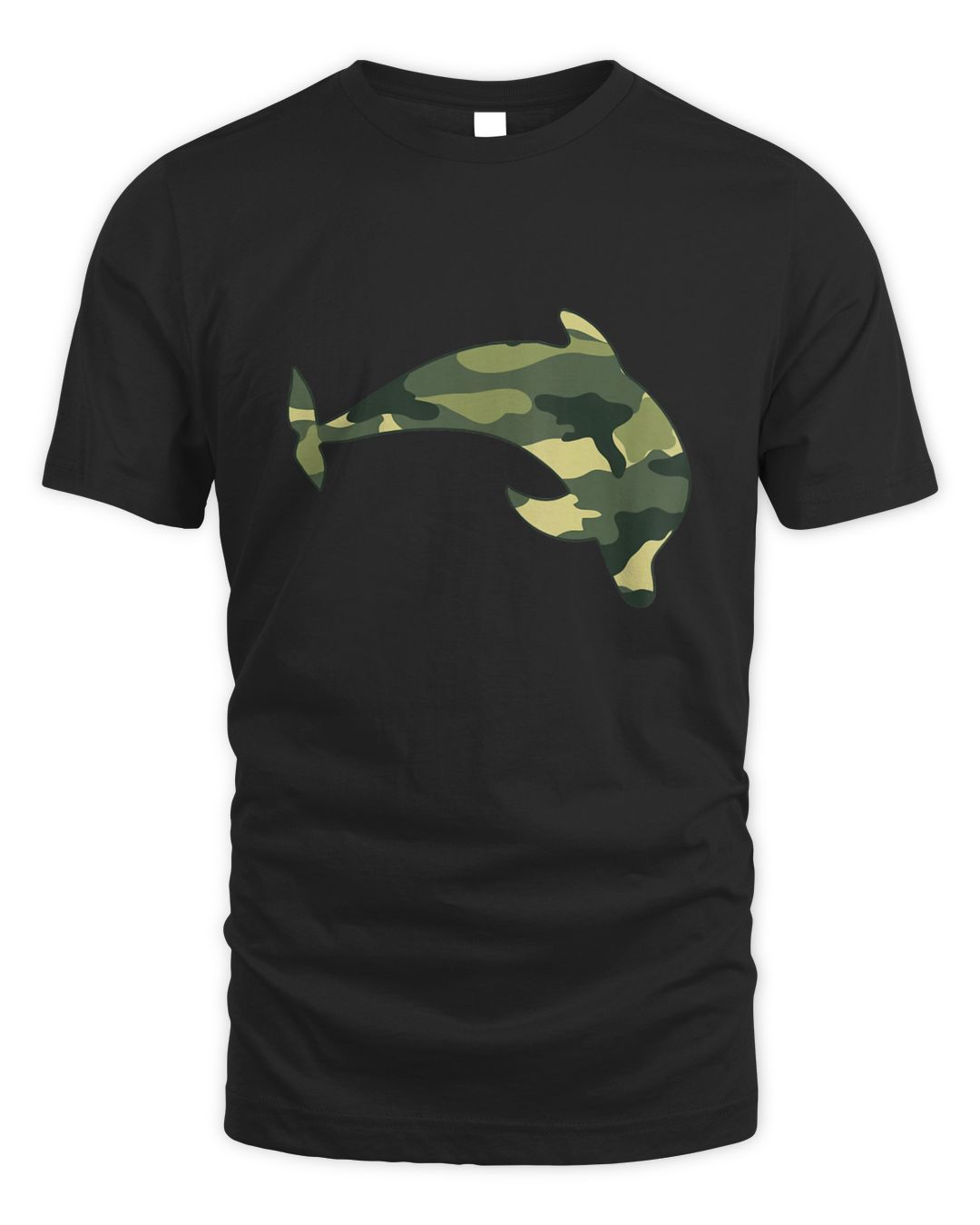 Military Dolphin Camo Girl Print US Beluga Fish Veteran | SenPrints