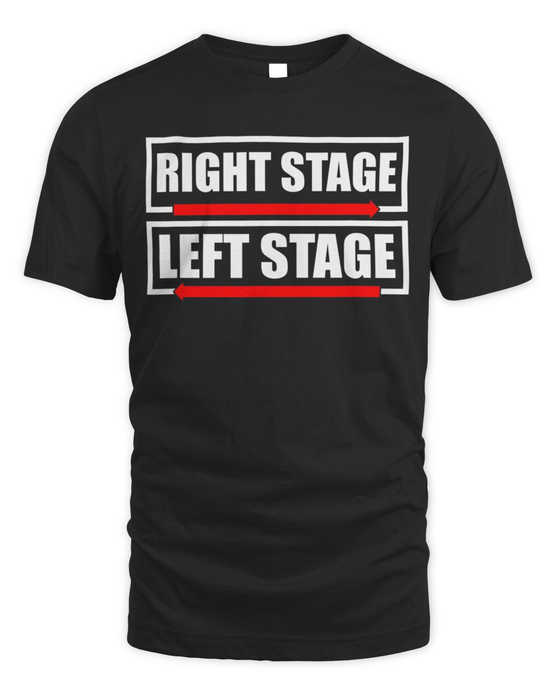 right-stage-left-stage-theatre-actor-rehearsal-drama-theater-t-shirt