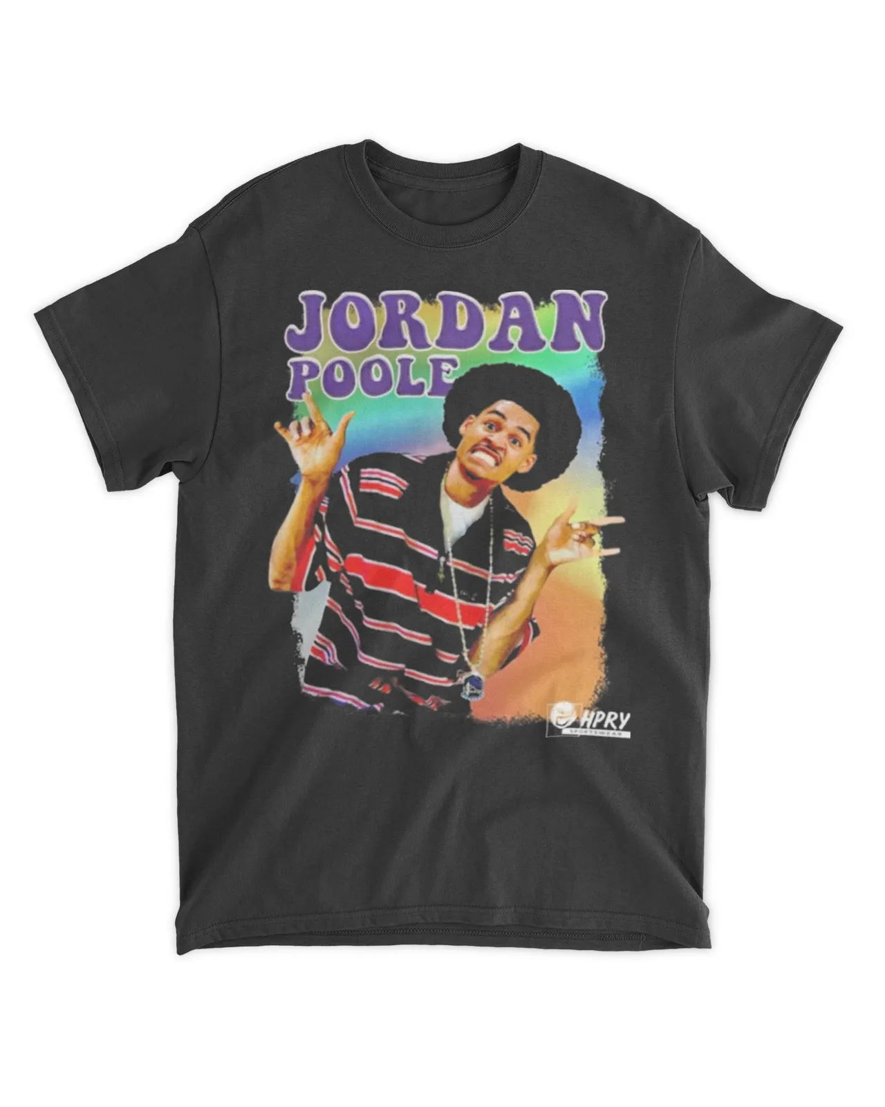 Official The Hoopery Hyphy Poole Chris Chiozza Jordan Poole Shirt Unisex Standard T-Shirt black 