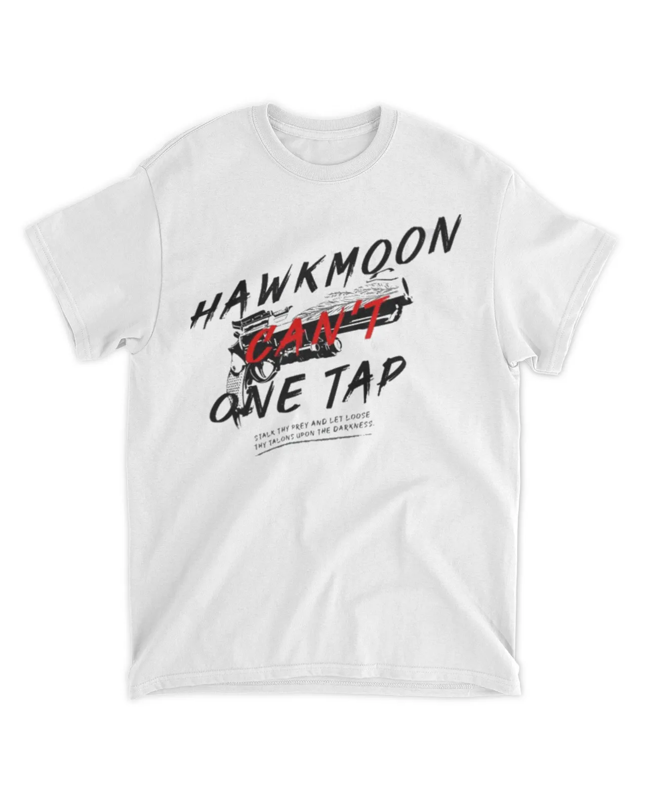 Tenrouken Hawkmoon Can't One Tap Shirt Unisex Standard T-Shirt white 