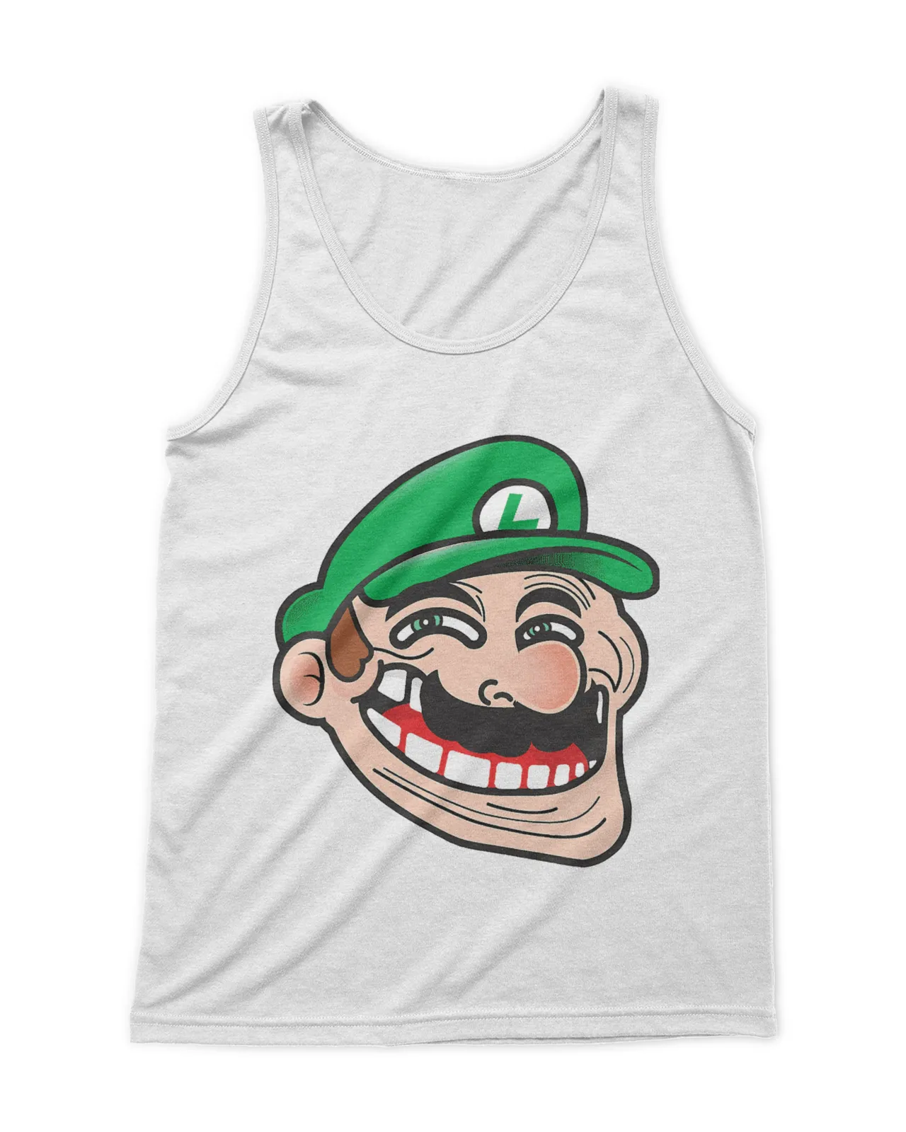 Luigi Mario Bros Troll Face Shirt