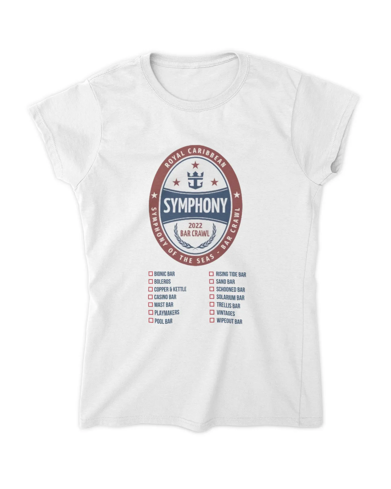 Royal Caribbean Symphony Of The Seas Bar Crawl Shirt