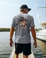 Men's Fishing Shirt Short Sleeve Sun Protection