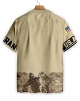 Army Veteran USA Flag Hawaiian Shirt, Home Of The Free Aloha Shirt For Men & Women, Best Gift For Summer, Husband, Wife, Boyfriend, Girlfriend