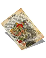 Trichology Flower Text Poster
