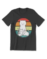 Cat Sunset Colorful Background for T-Shirt 5