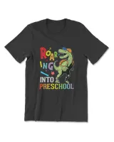Roaring Into Preschool Dinosaur Pre-K Back To School T-Shirt