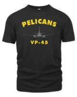 VP-45 Pelicans Patrol Squadron 45 P-8 Poseidon Airplane T-Shirt