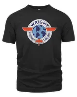 Wright Aircraft Engines Vintage Retro Aviation T-Shirt
