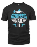 Roofer Shirts Men - Nail Pun Construction Gift T-Shirt