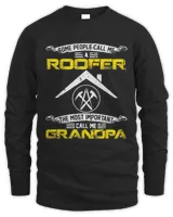Vintage Most Important Call Me Grandpa Funny Roofer Daddy T-Shirt