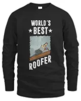 World’s Best Roofer image of a Roofer On the roof T-Shirt