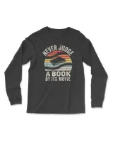 Vintage Retro Never Judge A Book By It's Movie T-Shirt