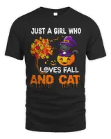 Just a girl who love fall and cat Halloween costume