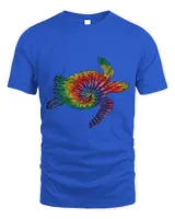 hippie sea turtle rainbow tie dye swirl pattern
