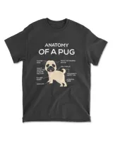 Funny Anatomy Of A Pug Trendy Dog Owner Humo