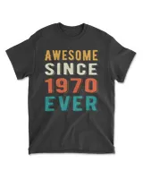 Awesome since 1970 ever Retro style 51th birthday gift
