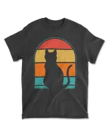 Cat Sunset Colorful Background for T-Shirt 2