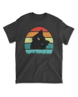 Cat Sunset Colorful Background for T-Shirt 21