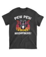 Frenchie Pew Pew Madafakas   Vintage French Bulldog Pew T Shirt
