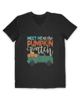 Meet Me At The Pumpkin Patch Pickup Thanksgiving Xmas Outfit T-Shirt