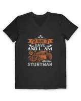 My Name Is Dave And I Am The Stuntman Hot Rod T-Shirt