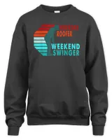 Workday Roofer Weekend Swinger Golfer Golfing T-Shirt