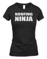 Roofer Shirt Funny Ninja Roofing Work Profession Tee