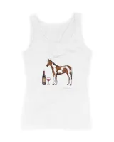 Horse American Paint horse and wine funny horse horseman cattle