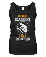 Roofer & Construction Honest American Nothing Scares Me T-Shirt