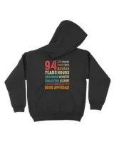 94 Years Old 94th Birthday Vintage Retro T Shirt