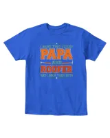 I Have Two Titles Papa And Roofer Rock Them Both T-Shirt