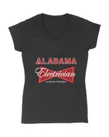Alabama Electrician King of Trades Union T-Shirt